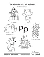 Our Alphabet - printable sheet