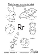 Our Alphabet - printable sheet